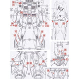 DL DALIN UC39 MG 1/100 RX-78 NT-1 2.0 Water slide decal