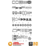 ANUBIS 3D print detail upgrade parts GP031 parts fit for  MG strike Freedom no kits