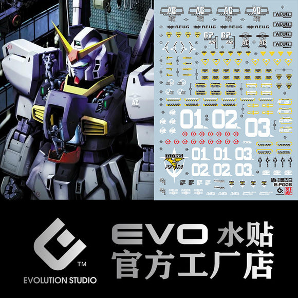 20250721 EVO PG 1/60 RX-178 MK2 MK 2 AEUG Fluo water slide decal EVOPG001