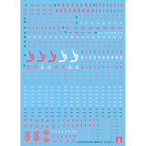 YAN FLAME Water Slide Decal 30MM 1/144 general use Fluo tYPE (YAN30MM004) 20250721