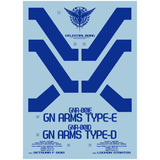 1010 Water Slide Decal MB GNR-001E/D GN Arms Type E / D Stand 1010MG035 1010MG036