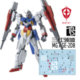 Transamsphere TRS MG 1/100 AGE-2 BOUBLE BULLET Water Slide Decal TRSMG015