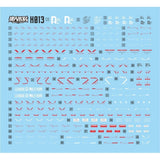 MASTER Water Slide Decal H013 HGUC HG 1/144 V2 Victory 2 Fluo Type Collectibles