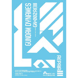 AMAX Water Slide Decal MG 1/100 GN-002REIII Dynames R3 MB Stand AMAXMB019