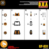 ANUBIS 3D print detail upgrade parts GP031 parts fit for  MG strike Freedom no kits
