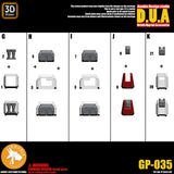 ANUBIS 3D print detail upgrade parts GP035 parts fit for  MG Strike Rouge no kits