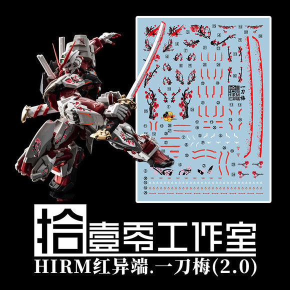 1010 HIRM RED FRAME Water Slide Decal 1010MG011