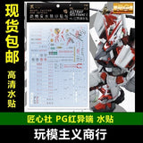 20250722 Artisan's Club PG12 PG 1/60 红异端 高达 水转印贴纸 Water Slide Decal