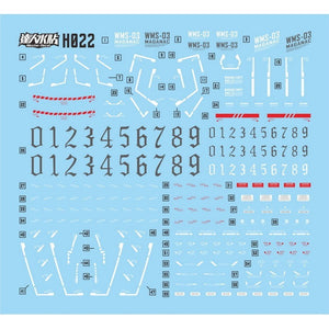 MASTER Water Slide Decal H022 HG 1/144 Maganac W Series Fluo Type Collectibles