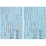Amax 1/100 general use warning marking sign FLUO water slide decal AMAXTY001 AMAXTY002