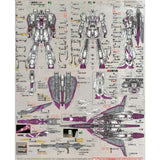 Transamsphere TRS RG 1/144 Z ZETA + Z3  Water Slide Decal TRSRG016