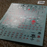 DL DAlibabaN Water slide decal UC09 MG RX-93V KA.NU Gold Coating.