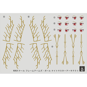 YAN FLAME Water Slide Decal FAG knight master architect