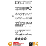ANUBIS 3D print detail upgrade parts parts for HG MS-06R-1A Black TRI-STARS ZAKU 2 GP042 from kits