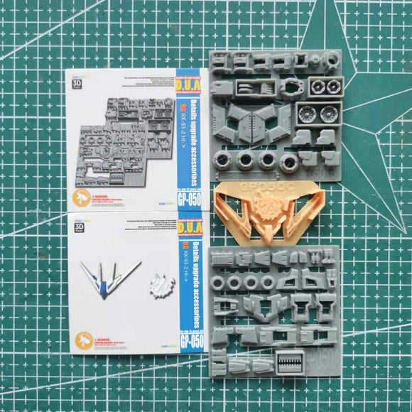 ANUBIS 3D print detail upgrade parts GP050 upgrade parts for RG RX-93-2  Hi nu  Hi-v  Free gift antenna no kits