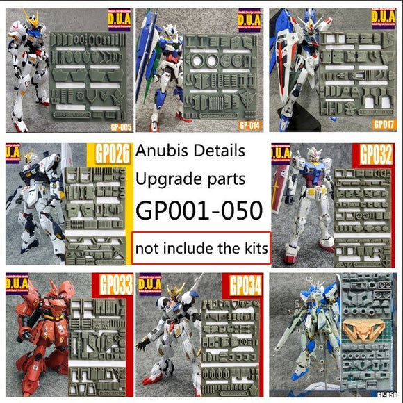 ANUBIS 3D print detail upgrade parts GP001-050 (GP series) MG HG RG no kits