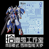 1010 Water Slide Decal MG AVALANCHE EXIA MB TYPE Water Slide Decal 1010MG004 1010MG005