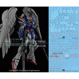 YAN FLAME GHOST MG 1/100 Wing Zero EW Fluo Type Water Slide Decal (YANMG025) 20250721
