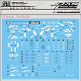 DL DALIN Water slide decal MG Series Ka Nu Hi Nu  00Q GN4 JUSETICE UNICORN DYNAMES RX78