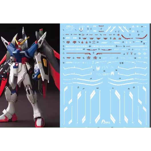 Amax HG 1/144 destiny type MR FLUO water slide decal AMAXHGMR005