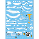 YAN FLAME GHOST HG HGUC 1/144 Nightingale Water Slide Decal Fluo Type (YANHG042) 20250721