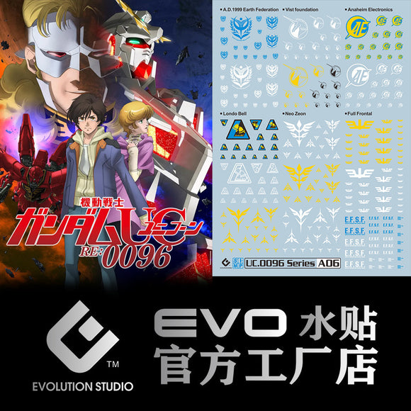 20250721 EVO UC0096 GENERAL USE LOGO fluo water slide decal EVOSP005