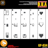 ANUBIS 3D print detail upgrade parts GP034 upgrade fit for  HG barbatos lupus rex no kits
