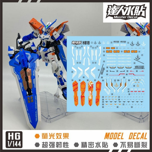 MASTER Water Slide Decal H020 HG 1/144 Astray Blue Frame L/D SEED Fluo Type Collectibles