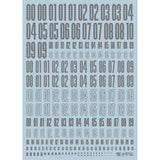 20250721 EVO CND Number Letter Logo General Use Water Slide Decal EVO100