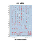 20250722 Artisan's Club MG 1/100 V Ver.Ka Water Slide Decal [MG126]