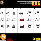 ANUBIS 3D print detail upgrade parts GP035 parts fit for  MG Strike Rouge no kits