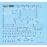 MASTER Water Slide Decal H009 HG 1/144 ZZ Collectibles
