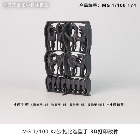 SDJJ Plasticist Studio Hands For MG Bandai DOM / SAZABI KA / RE Nightingale Parts (SDJJ011)