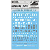 DL DALIN Water slide decal C004 Letter