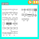 ANUBIS 3d PRINT DETAIL upgrade parts GP044 3D Print AddonHGUC RX-79 Apr EZ-8 08MS from KITS