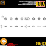 ANUBIS 3D print detail upgrade parts DUA103Joint Screw Mini Booster no kits