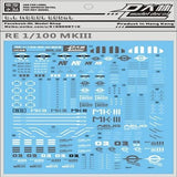 DL DALIN Water slide decal MG Series Ka Nu Hi Nu  00Q GN4 JUSETICE UNICORN DYNAMES RX78