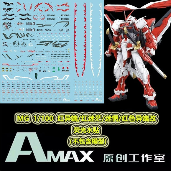 AMAX Water Slide Decal MG 1/100 Astray Red Frame Fluo AMAXMG004