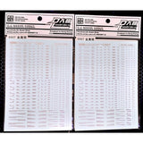 DL DALIN Water slide decal Metal Silver Color Detail General Use