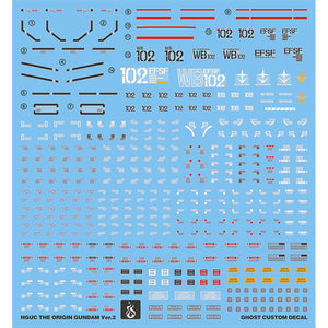 YAN FLAME Water Slide Decal GHOST HG 78 RX-78-02 GTO 2.0 Fluo (YANHG030) 20250721
