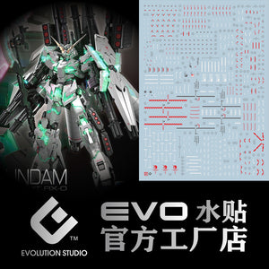 20250721 EVO RG 1/144 FA Unicorn Fluo Water Slide Decal EVORG022
