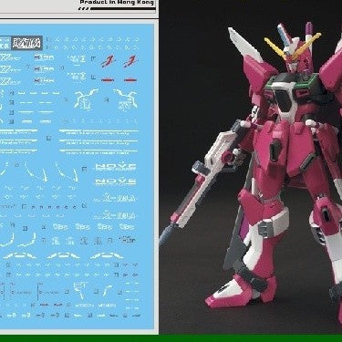 DL DALIN Water slide decal S25 HG 1/144 Infinite JUSTICE