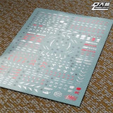 DL DALIN Water slide decal MG Series Ka Nu Hi Nu  00Q GN4 JUSETICE UNICORN DYNAMES RX78