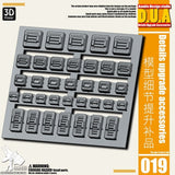 ANUBIS 3D print detail upgrade parts DUA001-020 details upgrade accessories reloading outer armor heat sink spout no kits