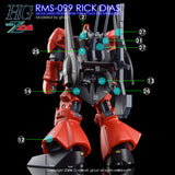YAN FLAME GHOST HGUC Rick Dias MSA-099 Fluo Water slide decal (YANHG081) 20250721