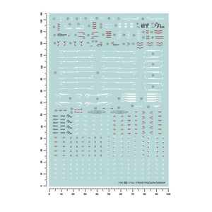 20250722 Artisan's Club RG 144 Strike Freedom Water Slide Decal
