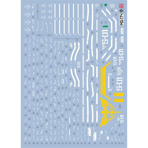 20250721 EVO MG 1/100 Sazabi Ver.ka Fluo Gold Coating Water Slide Decal EVOMG038 EVOMG039