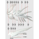 1010 Water Slide Decal MG 1/100 FIX Type XXXG-00YSW Snow White Prelude Wing 1010MG039