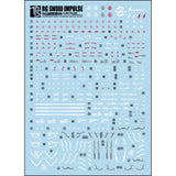Transamsphere TRS RG 1/144 PB Swor d Impulse Water Slide Decal TRSRG009