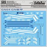 DL DALIN Water slide decal MG Series Ka Nu Hi Nu  00Q GN4 JUSETICE UNICORN DYNAMES RX78